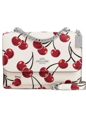 COACH Mini Klare Crossbody Bag with Cherry Print